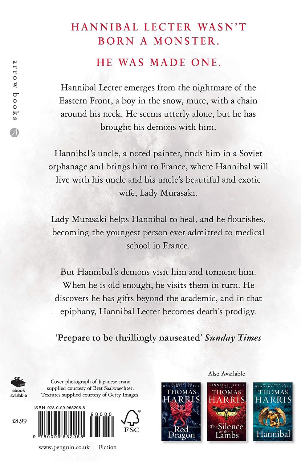 the-origin-of-hannibal-lecter-hannibal-rising-thomas-harris-arrow-publications