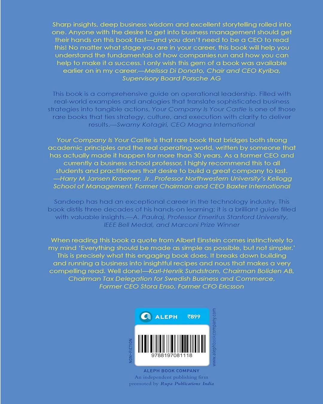 your-company-is-your-castle-how-to-build-a-successful-company-sandeep-chennakeshu-rupa-publications