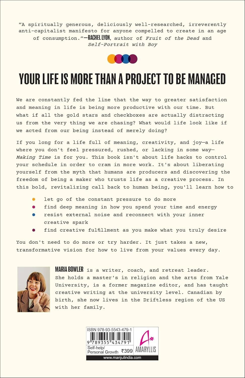 making-time-a-new-vision-for-crafting-a-life-beyond-productivity-maria-bowler-amaryllis