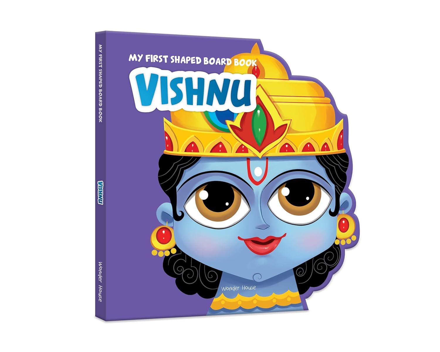 My First Shaped Board Book: Illustrated Vishnu Hindu Mythology Picture Book For Kids Age 2+ (Indian Gods and Goddesses) by Wonder House Books [Board Book] - versoz.com