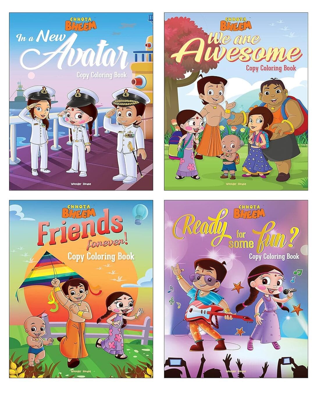 Chhota Bheem : Copy Coloring Box Set of 4 Books [Paperback] - versoz.com