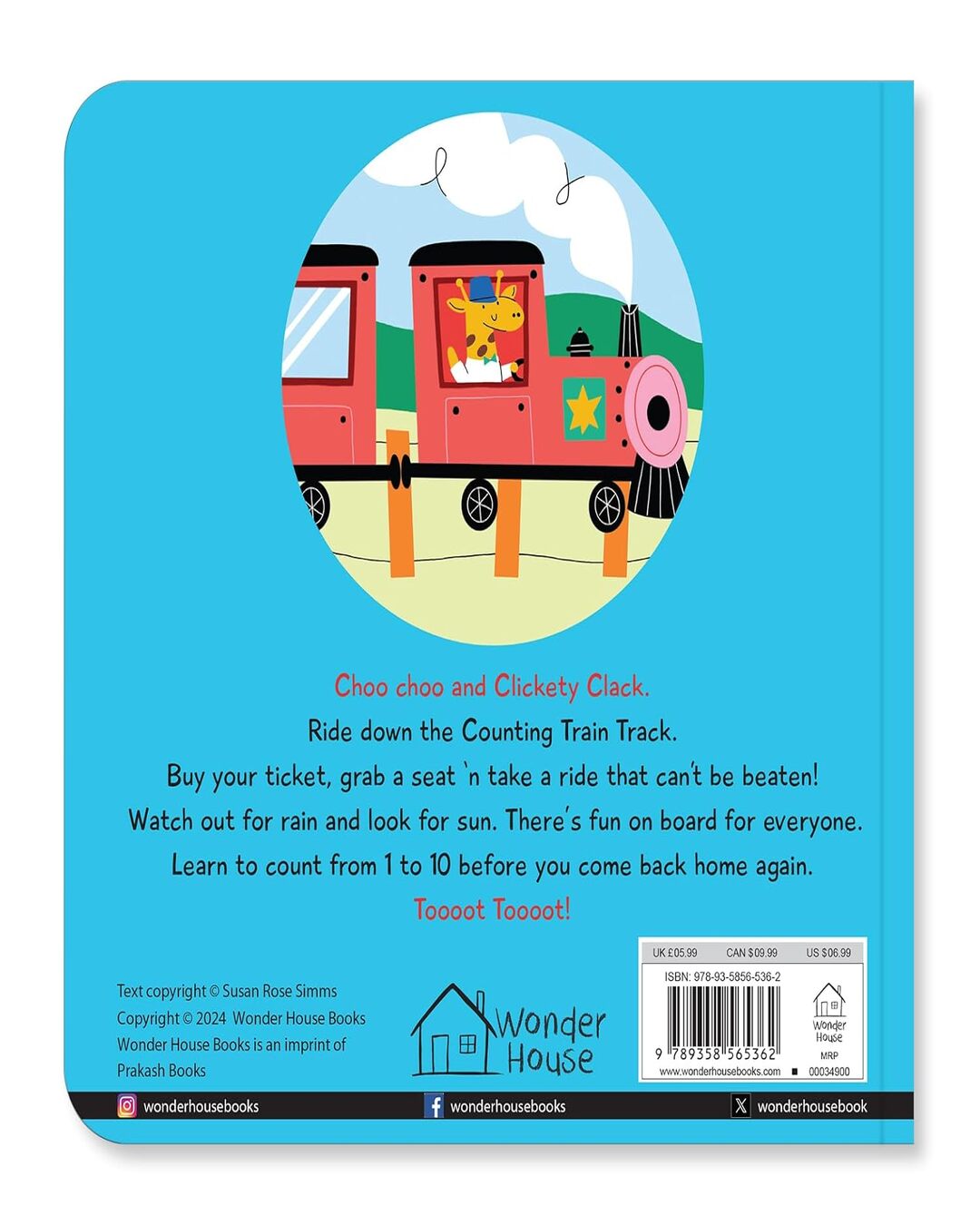 Counting Train Track Choo Choo and Clickety Clack by Wonder House Books [Paperback] - versoz.com