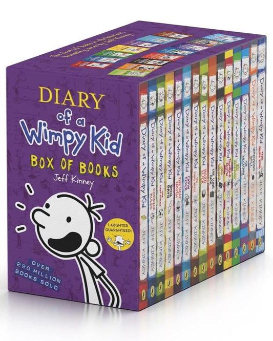 Diary of a Wimpy Kid Boxset : 15 Books Collection by Jeff Kinney [Paperback Box Set] - versoz.com
