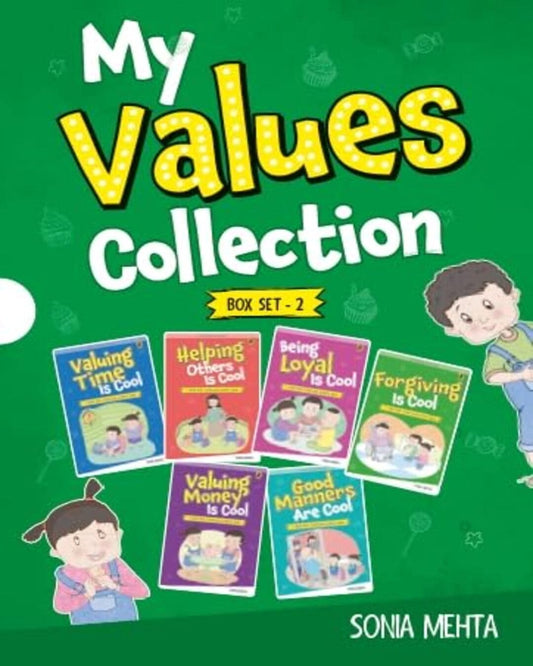 My Values Collection Box Set 2: A Set of 6 Exciting Story cum Activity Books | Illustrated Storybooks on Values and Good Behaviour by Sonia Mehta [Paperback] - versoz.com