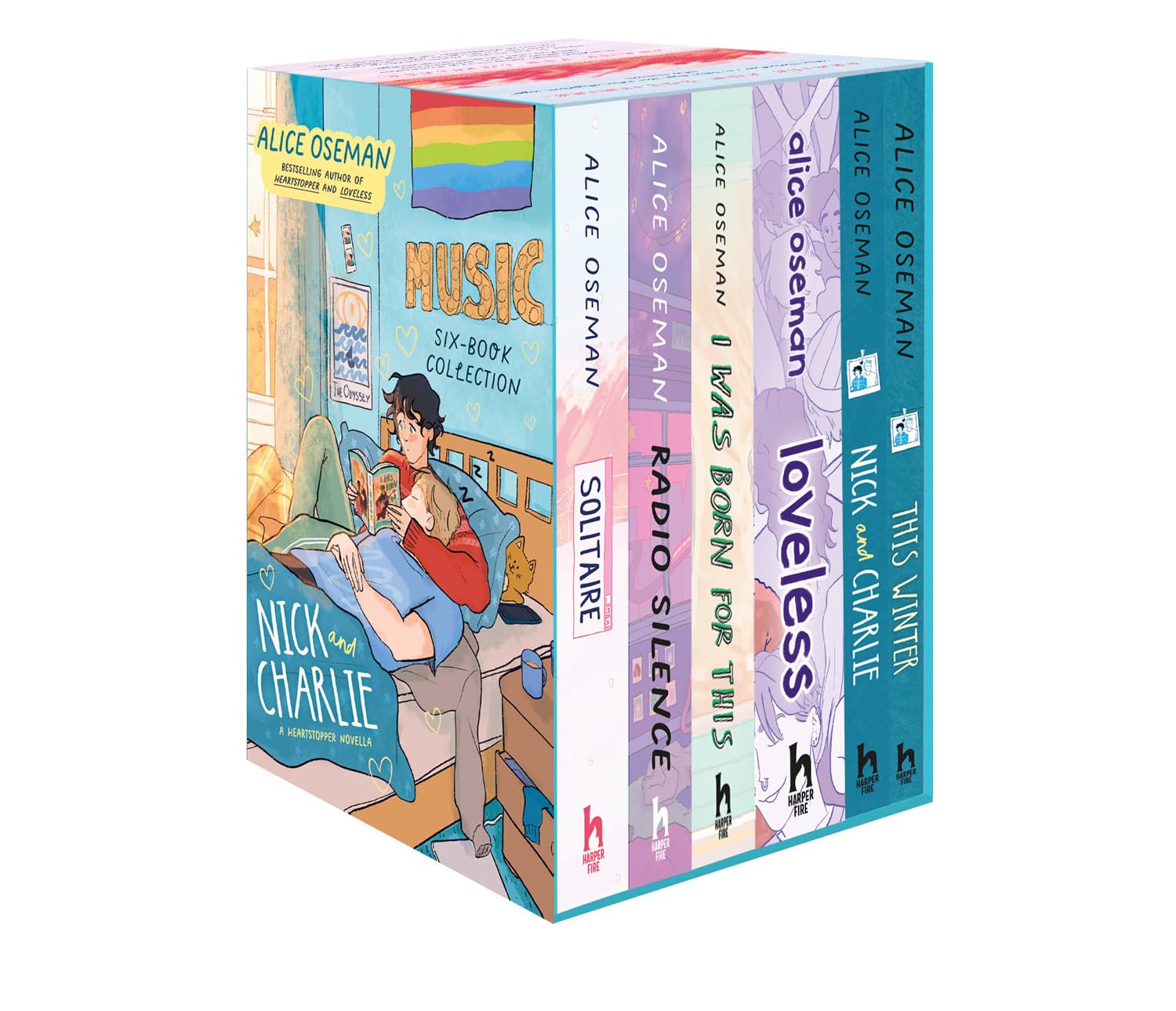 Alice Oseman Six-Book Collection Box Set (Solitaire, Radio Silence, I Was Born For This, Loveless, N by Alice Oseman [Paperback] - versoz.com