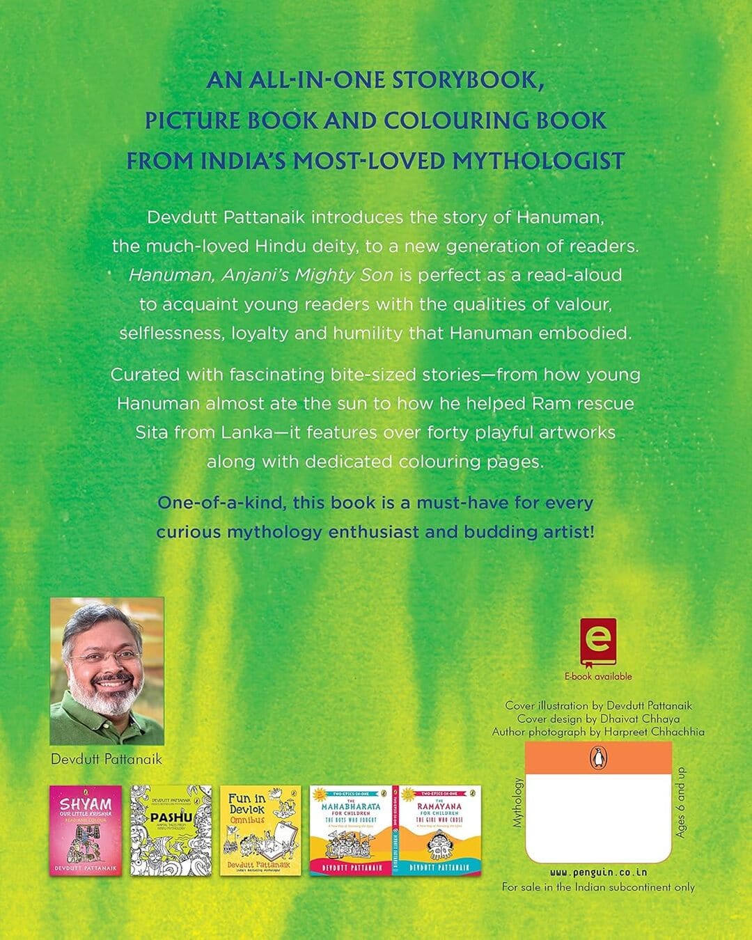 Hanuman: Read And Colour by Devdutt Pattanaik [Paperback] - versoz.com