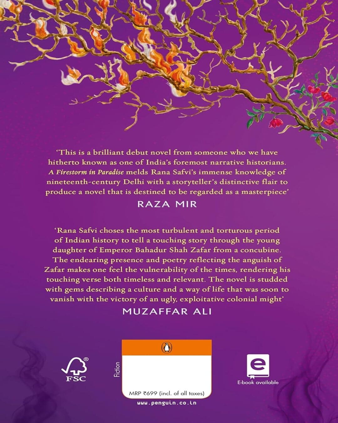 A Firestorm in Paradise : A novel on the 1857 Uprising by Rana Safvi [Paperback] - versoz.com