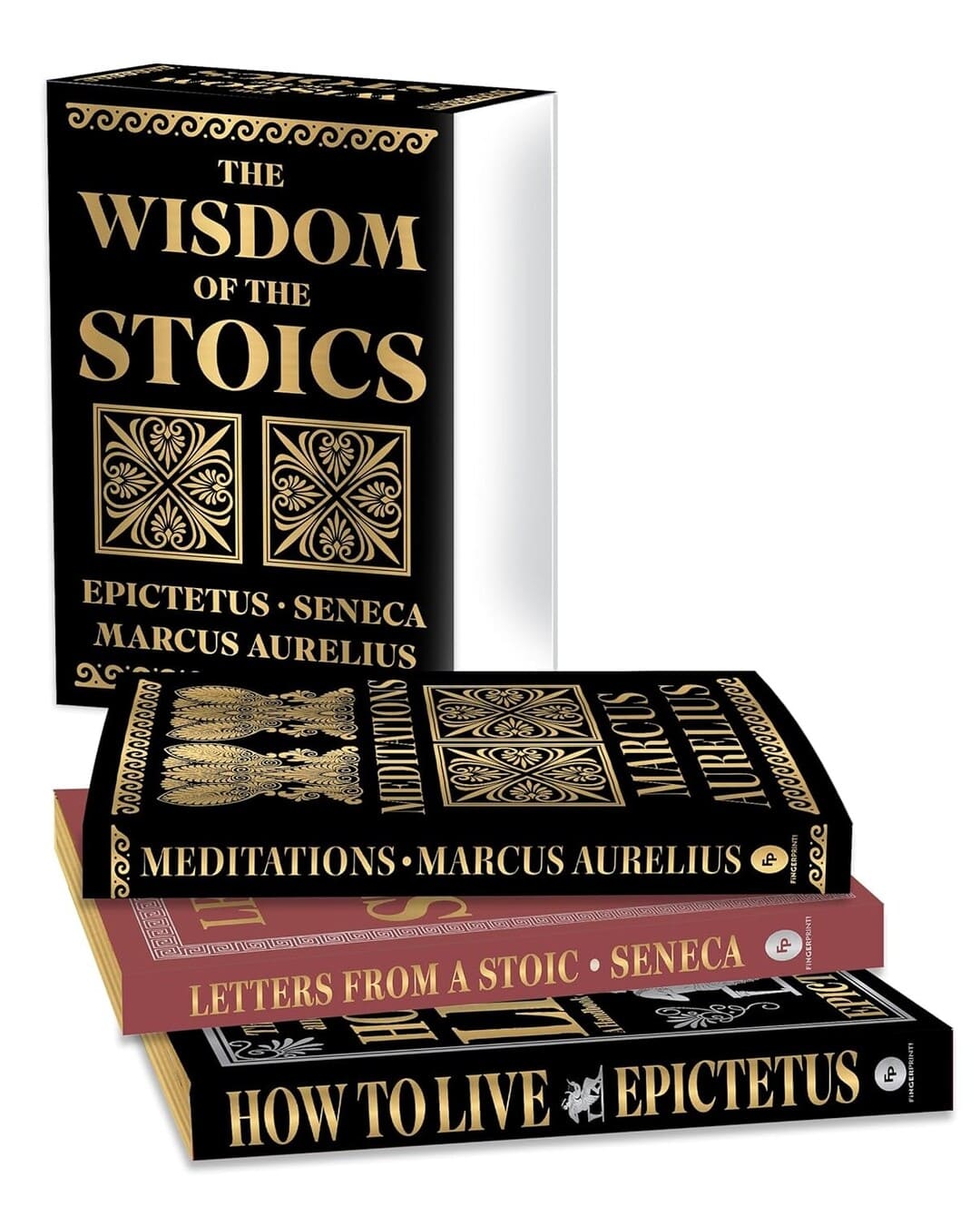 The Wisdom of the Stoics by Epictetus, Seneca & Marcus Aurelius [Deluxe Hardcover Box Set] - versoz.com