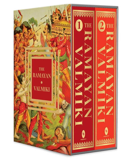 The Ramayan Of Valmiki: Volume 1 & 2 (Deluxe Hardbound Edition) Boxed Set by Valmiki [Hardcover Box Set] - versoz.com