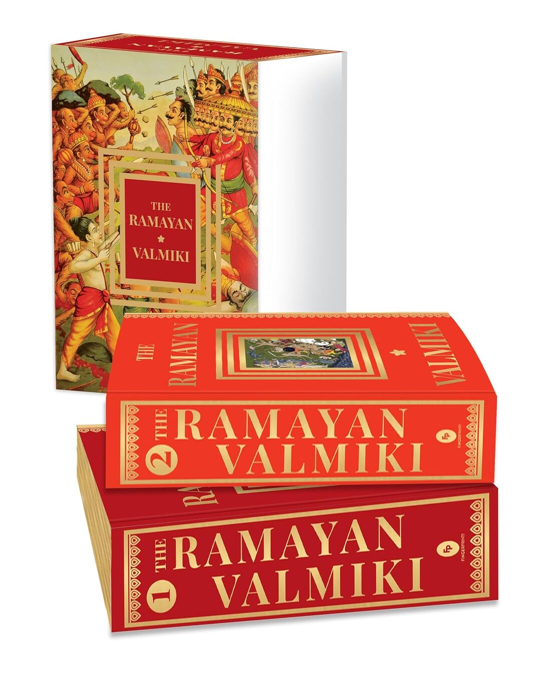 The Ramayan Of Valmiki: Volume 1 & 2 (Deluxe Hardbound Edition) Boxed Set by Valmiki [Hardcover Box Set] - versoz.com