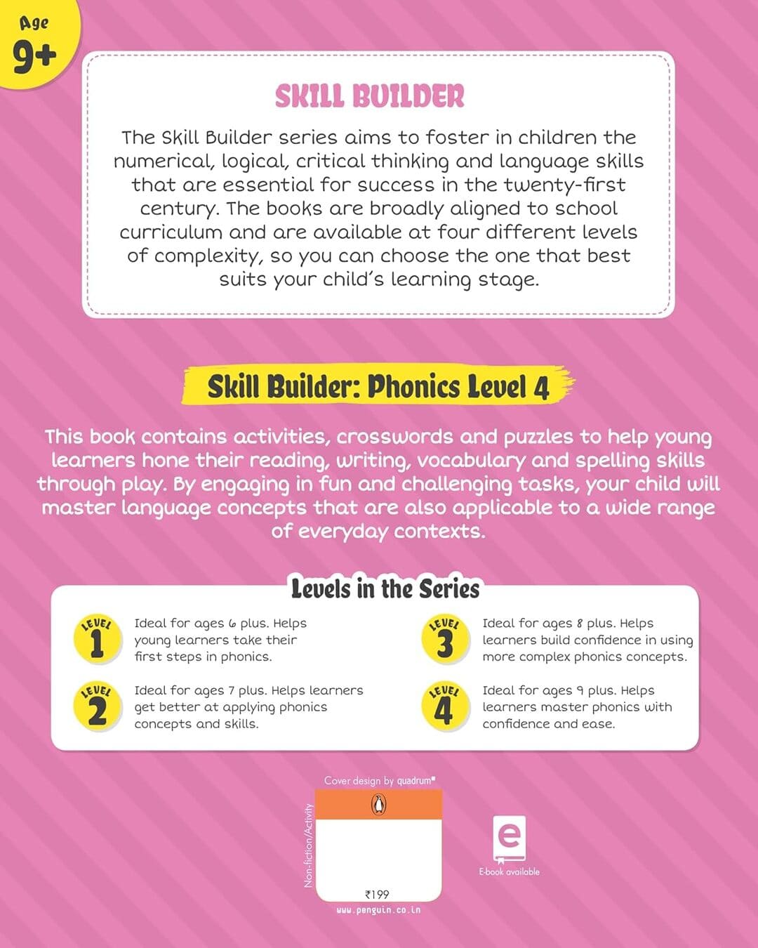 Skill Builders Phonics Level-4 by Penguin India [Paperback] - versoz.com