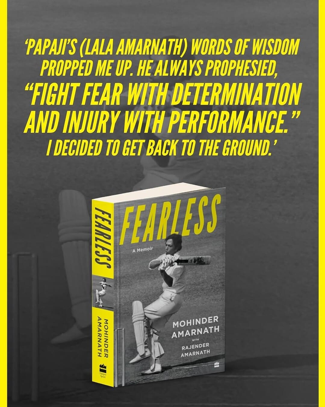 Fearless : A Memoir by Mohinder Amarnath with Rajender Amarnath [Hardcover] - versoz.com