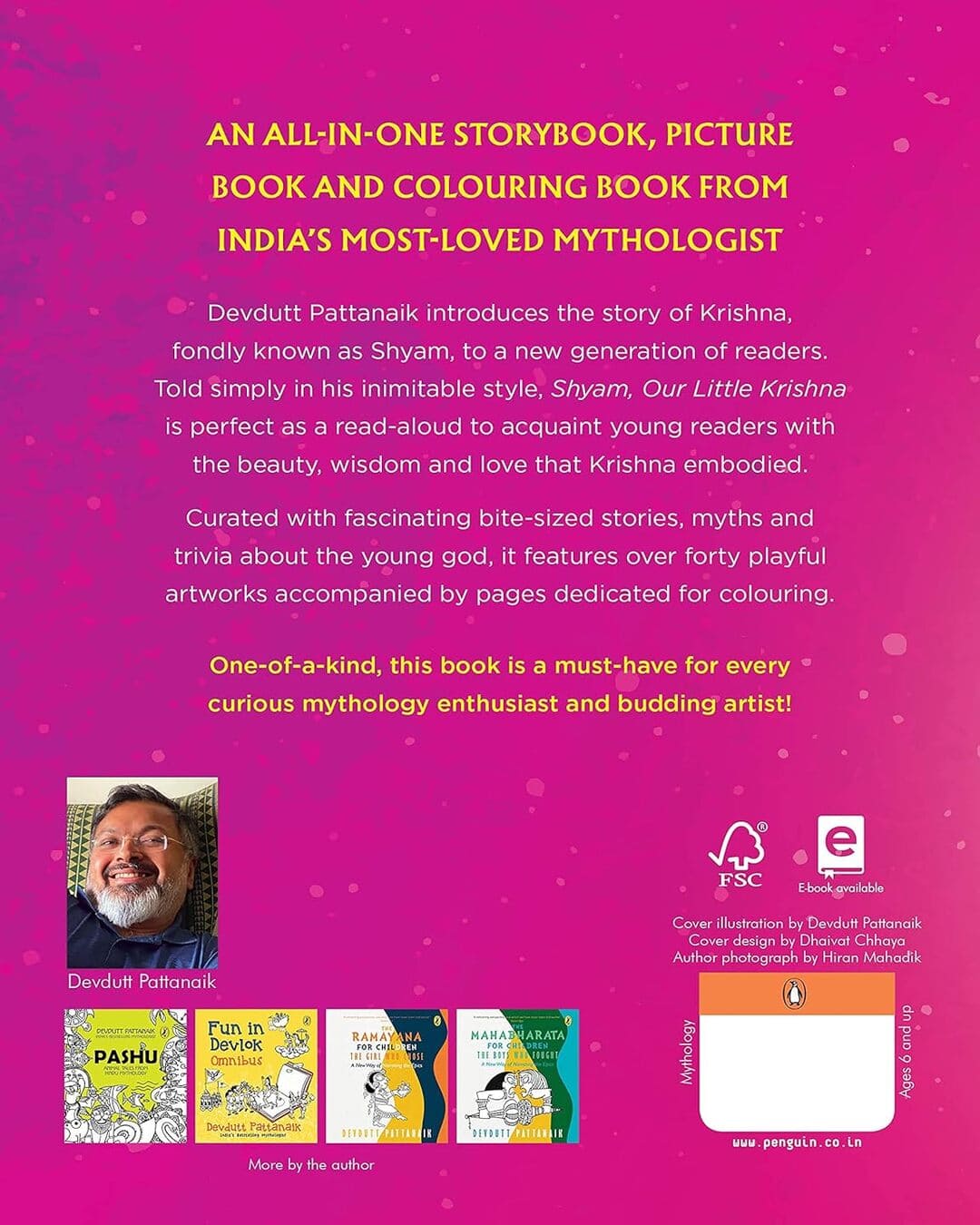 Shyam, Our Little Krishna: Read And Colour by Devdutt Pattanaik [Paperback] - versoz.com