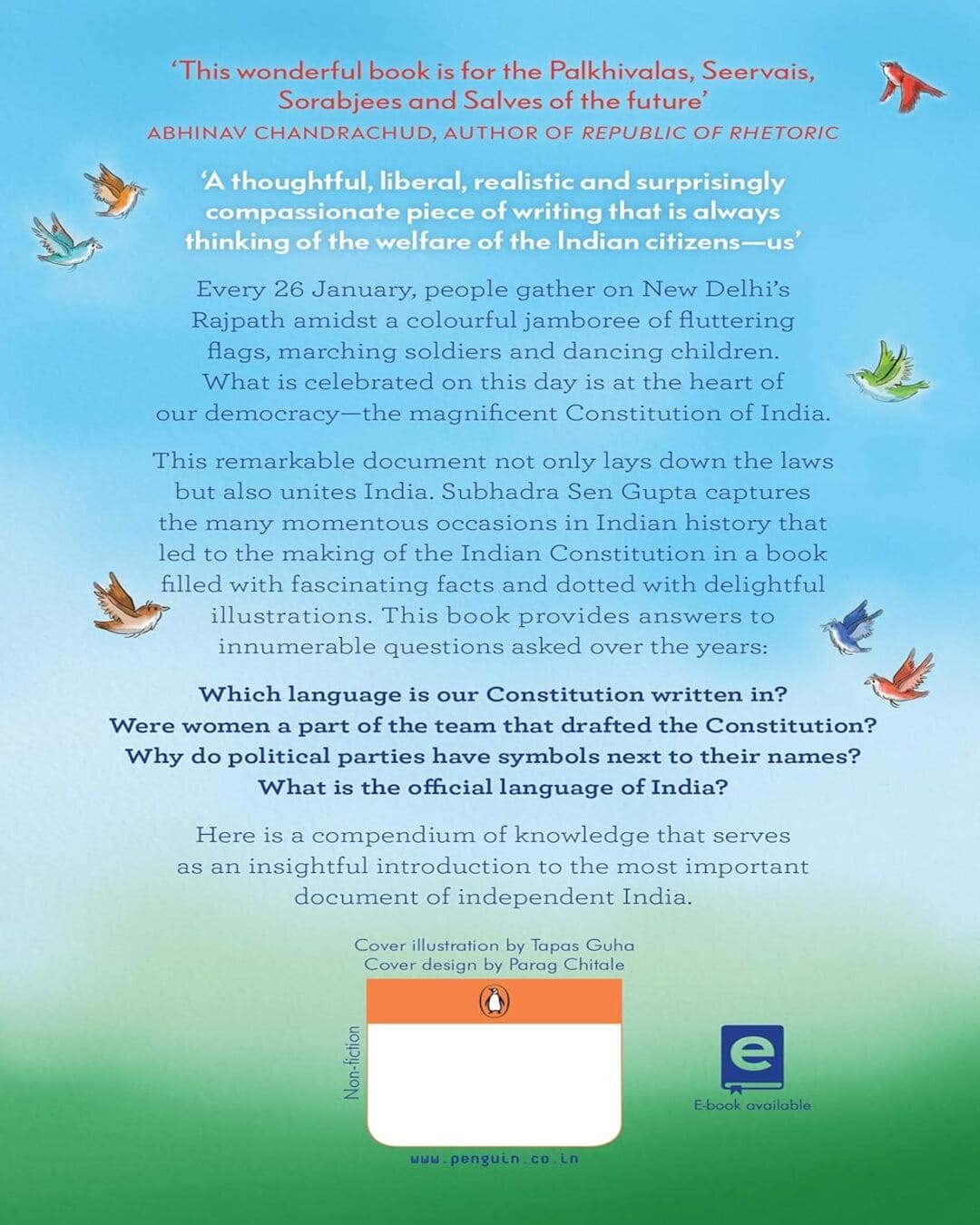 The Constitution Of India For Children by Subhadra Sen Gupta [Paperback] - versoz.com