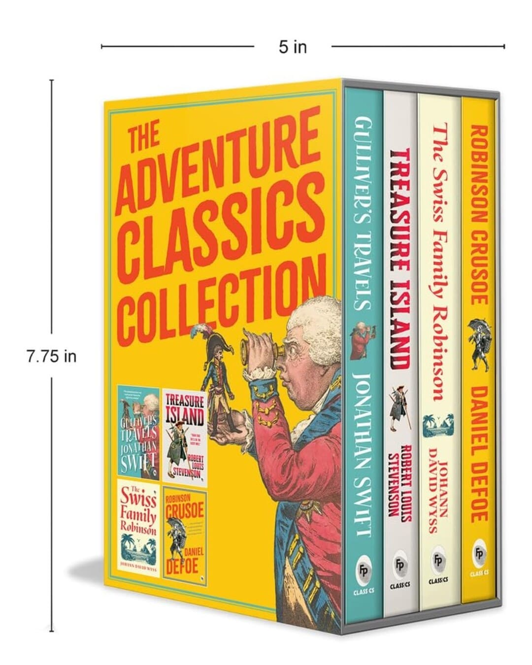 The Adventure Classics Collection by Johann David Wyss Daniel Defoe, Robert Louis Stevenson, Jonathan Swift [Paperback] - versoz.com