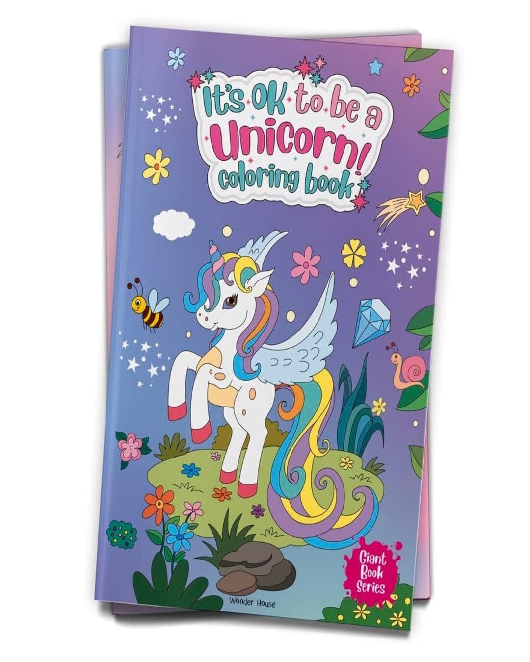 Its Ok to Be A Unicorn Coloring Book - Giant Book Series: Jumbo Sized Colouring Book For Children by Wonder House Books [Paperback] - versoz.com