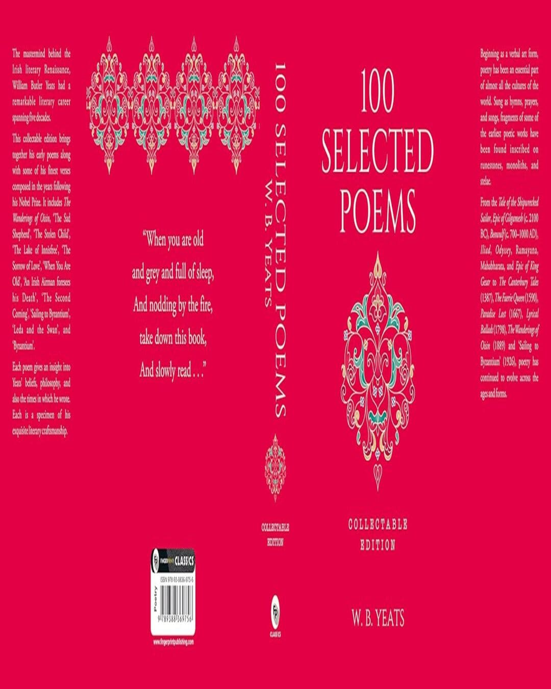 100 Selected Poems by W. B. Yeats [Collectable Hardbound Edition] [Hardcover] - versoz.com