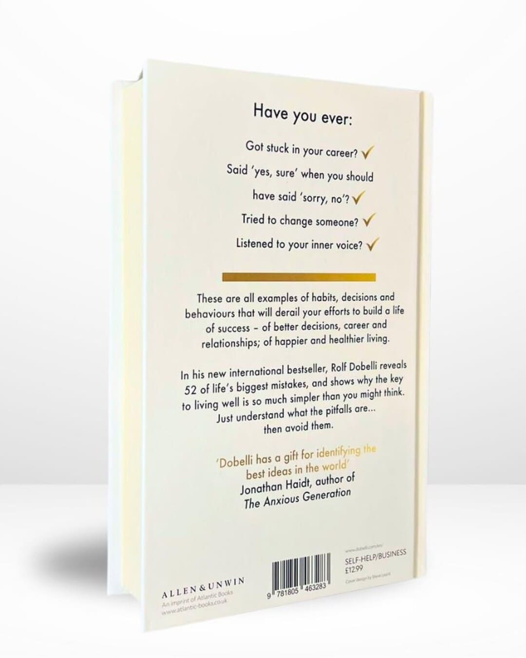The Not-To-Do List by Rolf Dobelli [Hardcover] - versoz.com