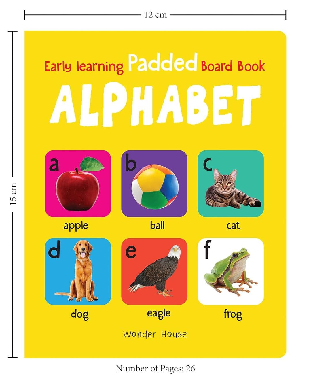 Early Learning Padded Book of Alphabet by Wonder House Books [Board book] - versoz.com