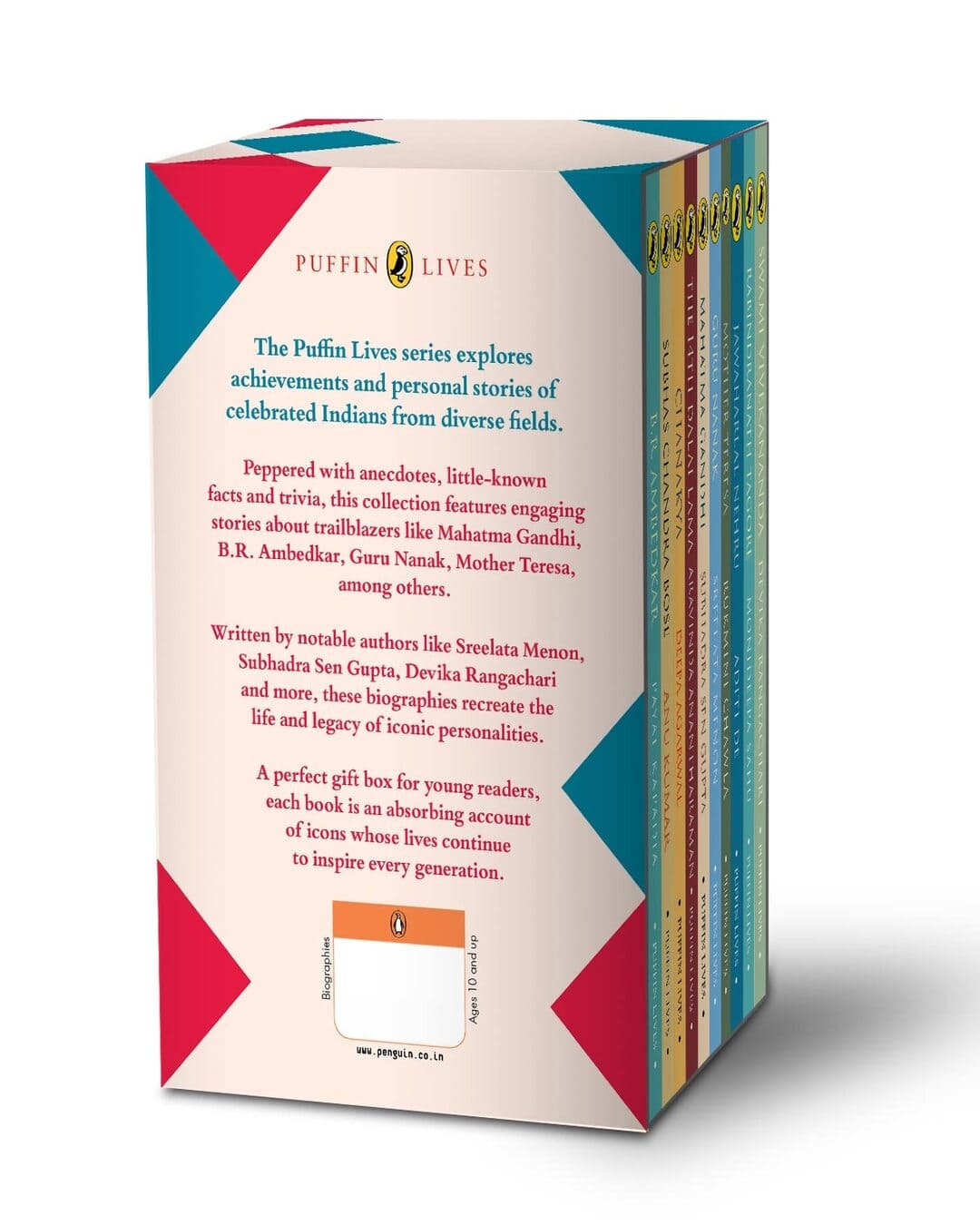 Puffin Lives: 10 unforgettable Indians: A Set of Insightful Biographies that Bring Alive Legendary Lives to Contemporary Readers [Paperback] - versoz.com