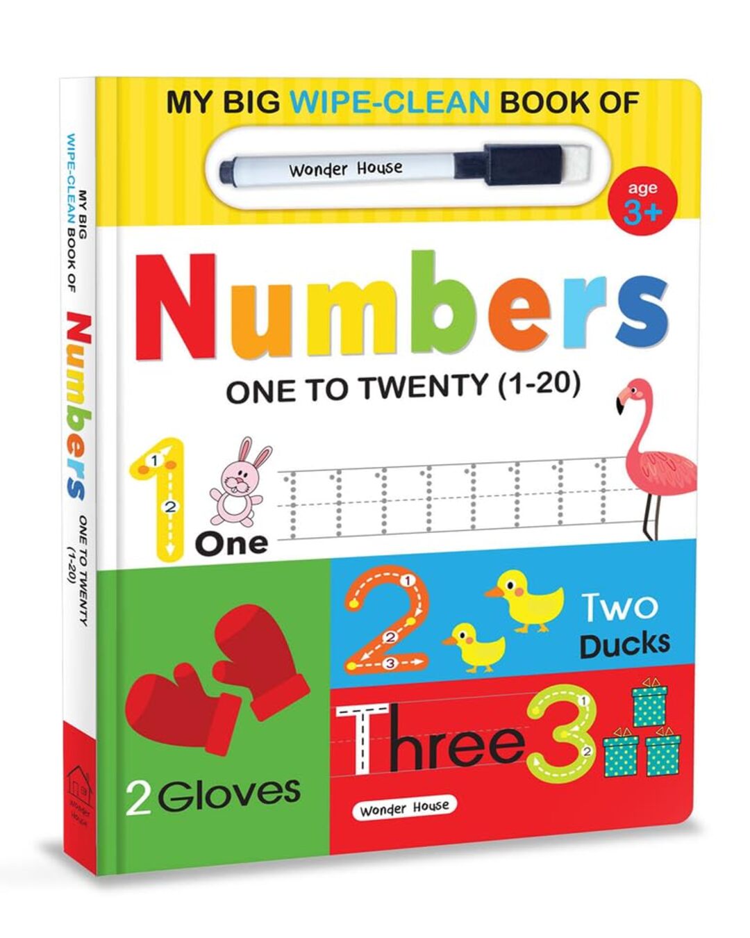 My Big Wipe And Clean Book of Numbers for Kids : 1 to 20 by Wonder House Books [Board Book] - versoz.com