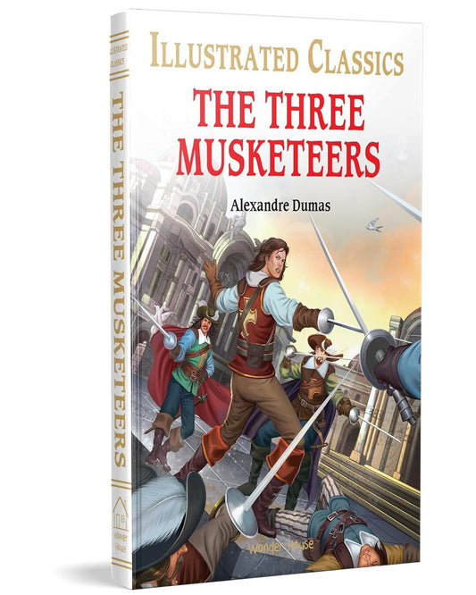 The Three Musketeers : Illustrated Abridged Children Classics English Novel with Review Questions by Alexandre Dumas [Hardcover] - versoz.com