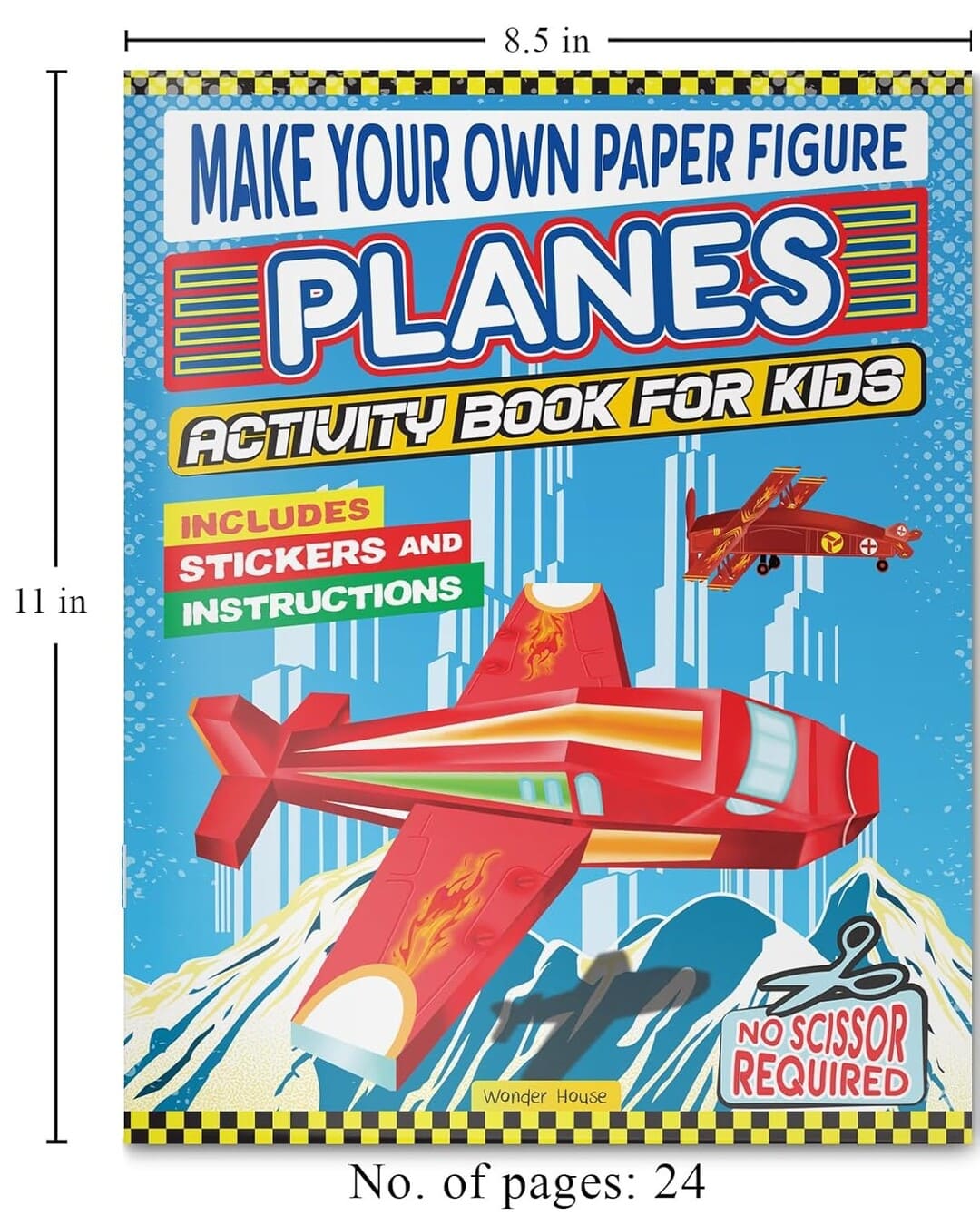 Make Your Own Paper Figure - Planes : Activity Book for Kids by Wonder House Books [Paperback] - versoz.com