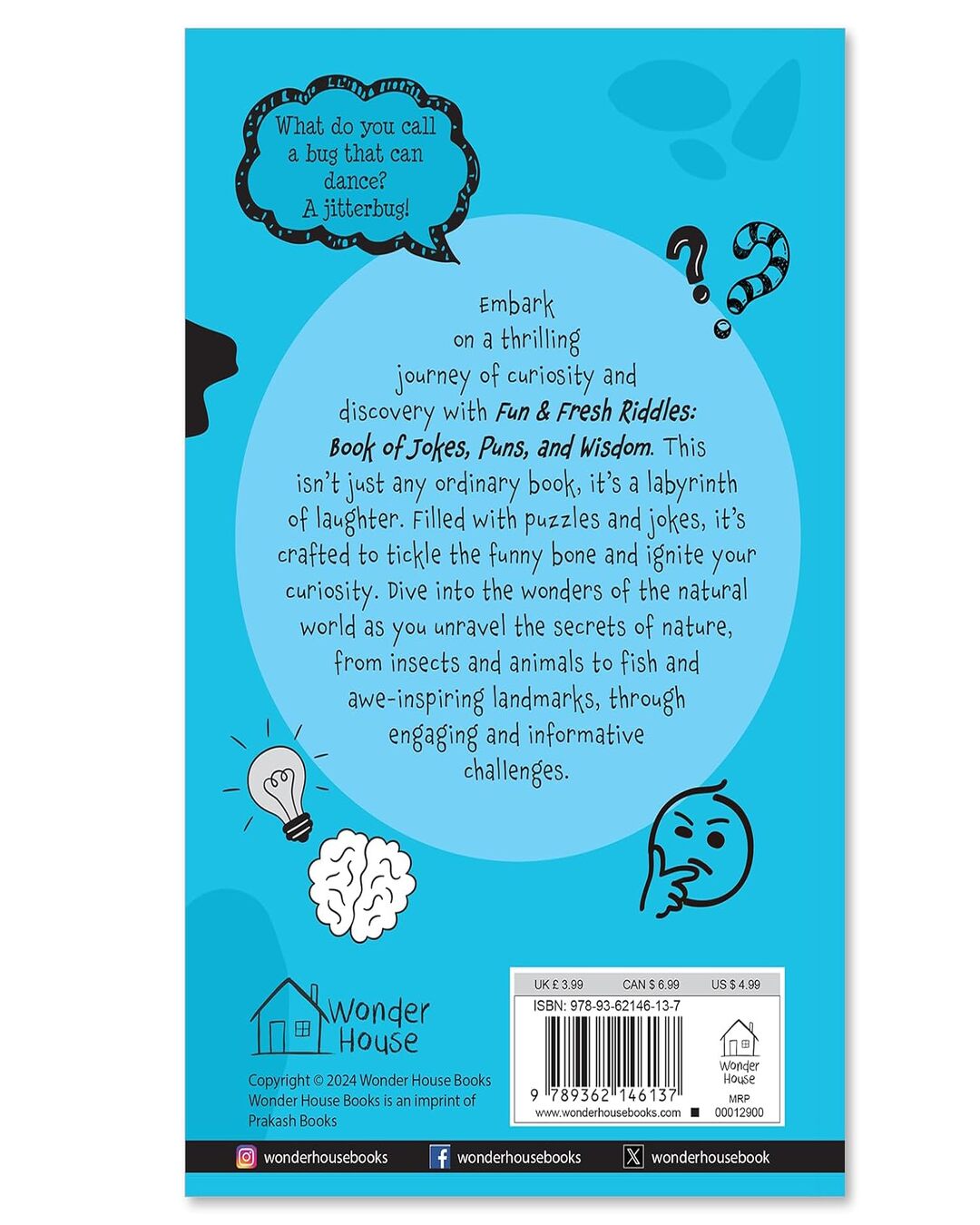 Fun And Fresh Riddles Book Of Jokes, Puns, And Wisdom by Wonder House Books [Paperback] - versoz.com