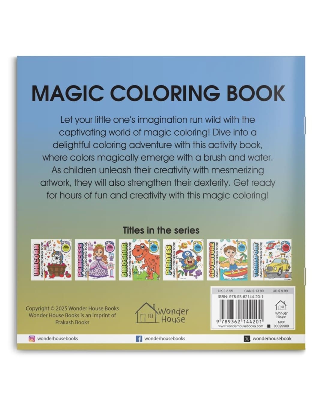 Animal Magic Coloring Book by Wonder House Books [Paperback] - versoz.com
