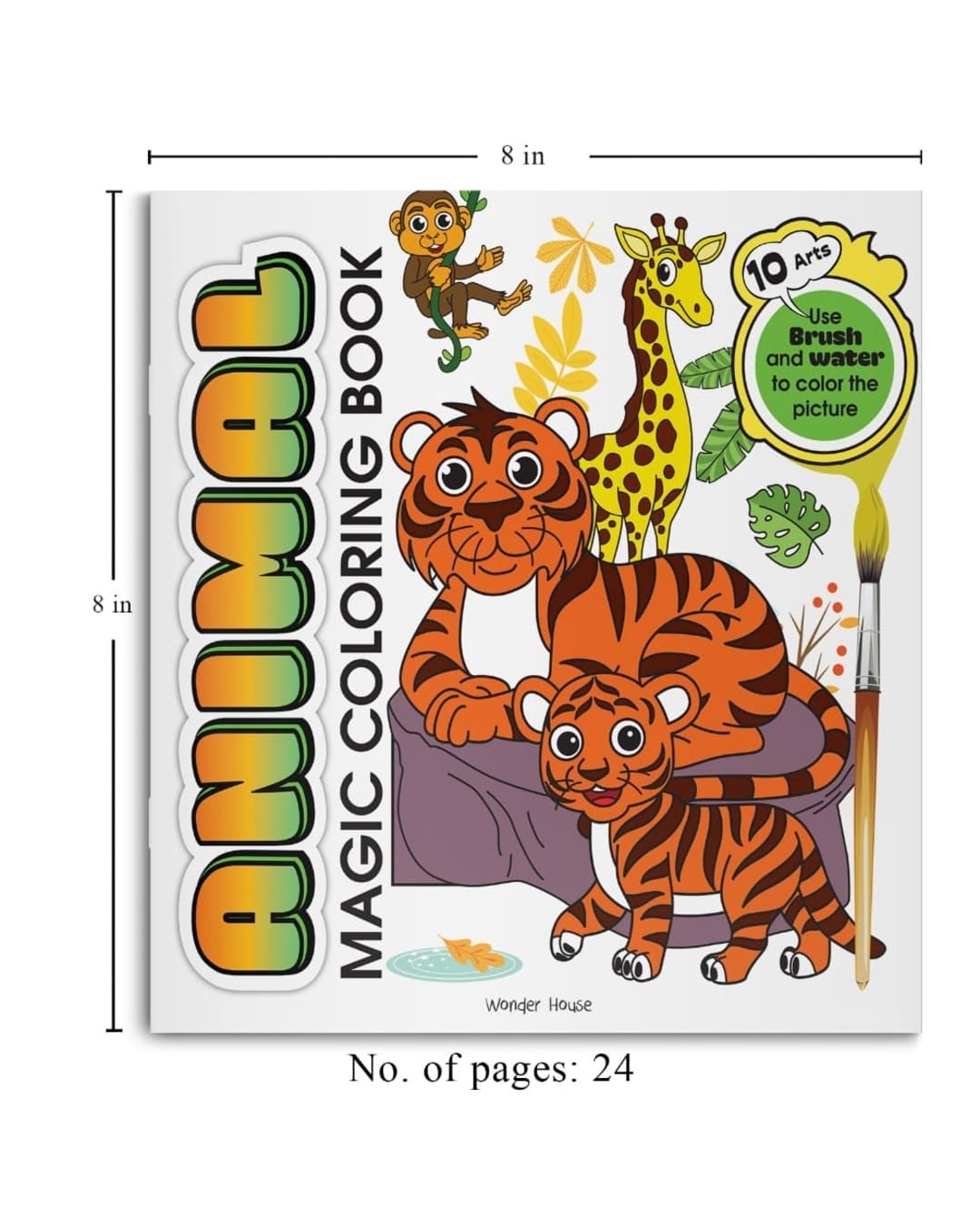 Animal Magic Coloring Book by Wonder House Books [Paperback] - versoz.com