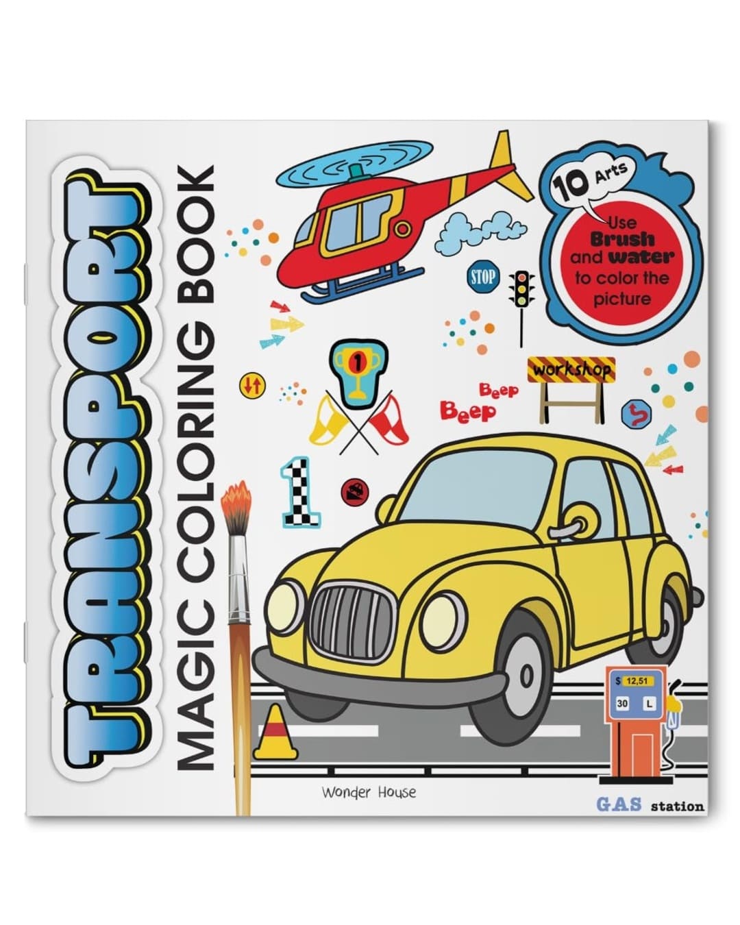 Transport Magic Coloring Book by Wonder House Books [Paperback] - versoz.com