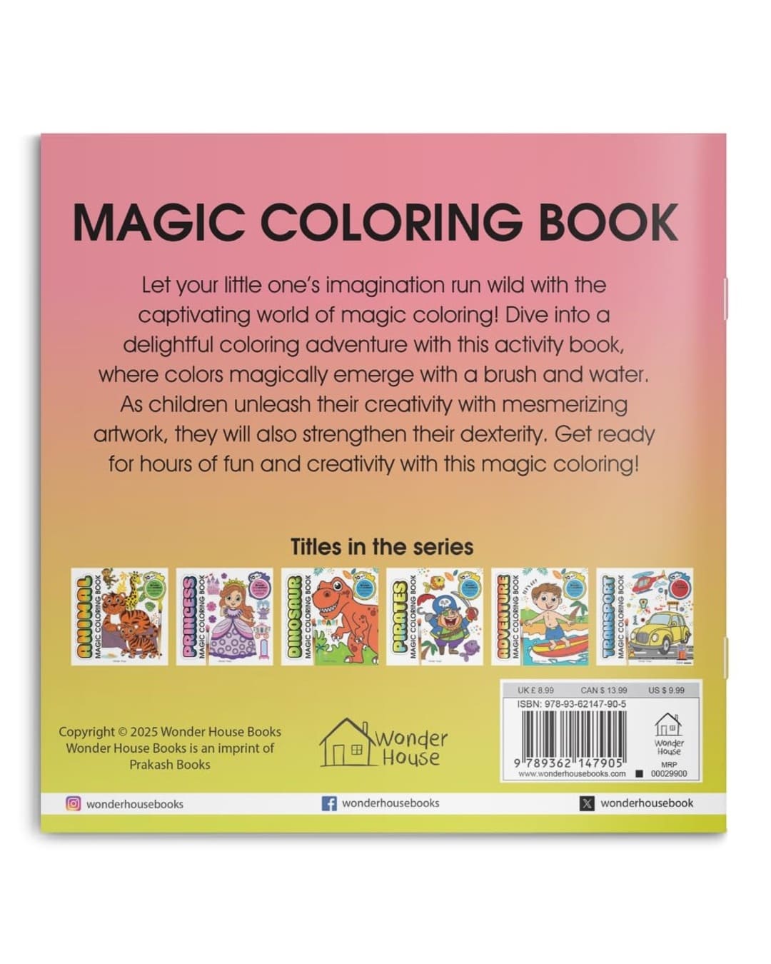 Unicorn Magic Coloring Book by Wonder House Books [Paperback] - versoz.com