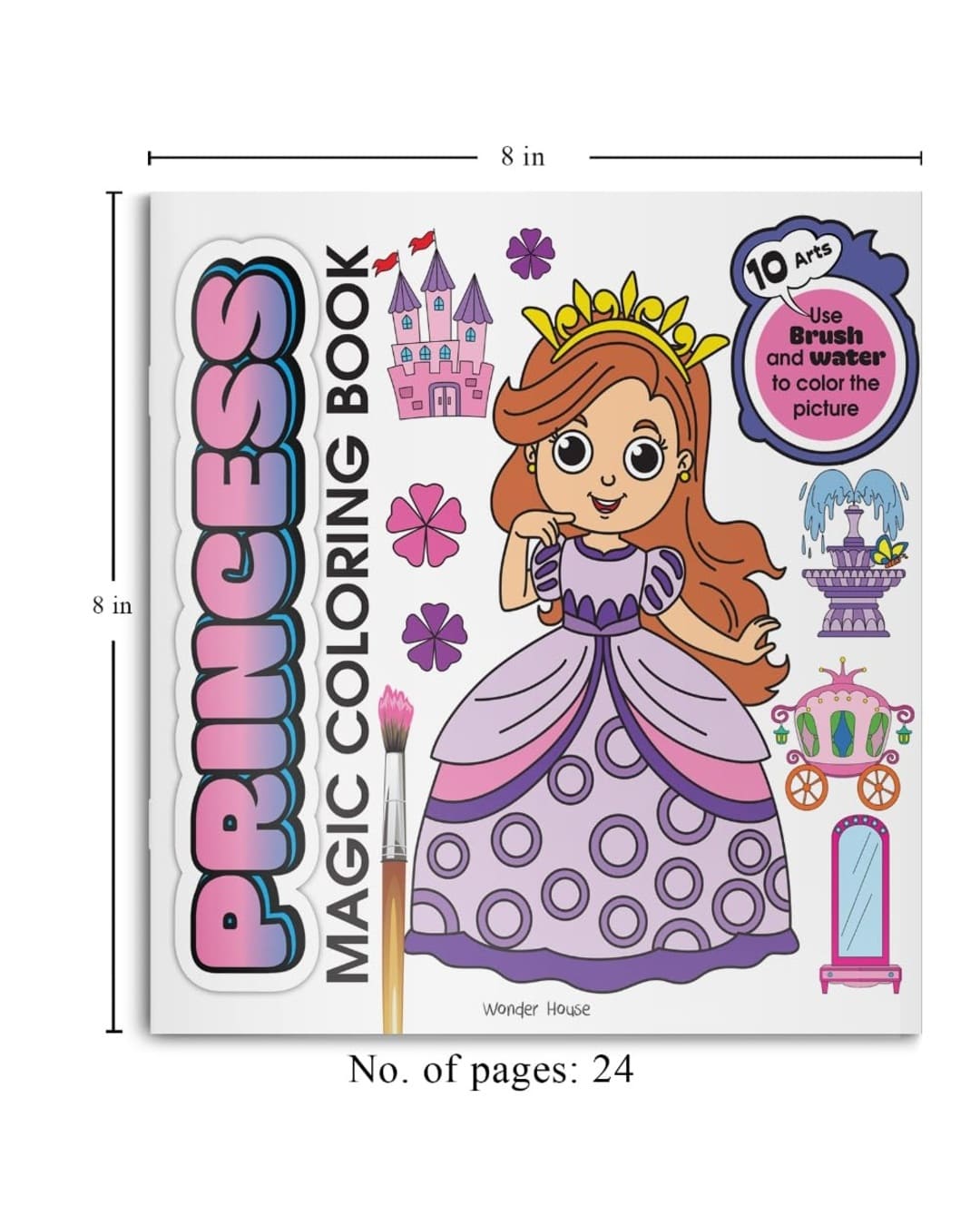 Princess Magic Coloring Book by Wonder House Books [Paperback] - versoz.com
