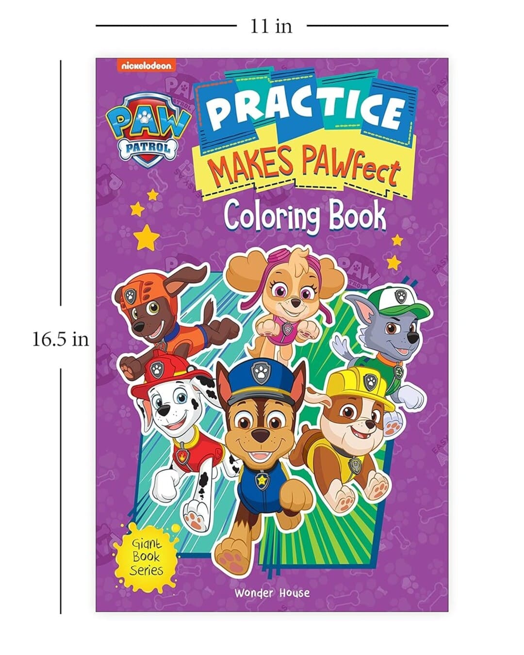 Practice Makes PAWfect : Paw Patrol Giant Coloring Book for Kids by Wonder House Books [Paperback] - versoz.com