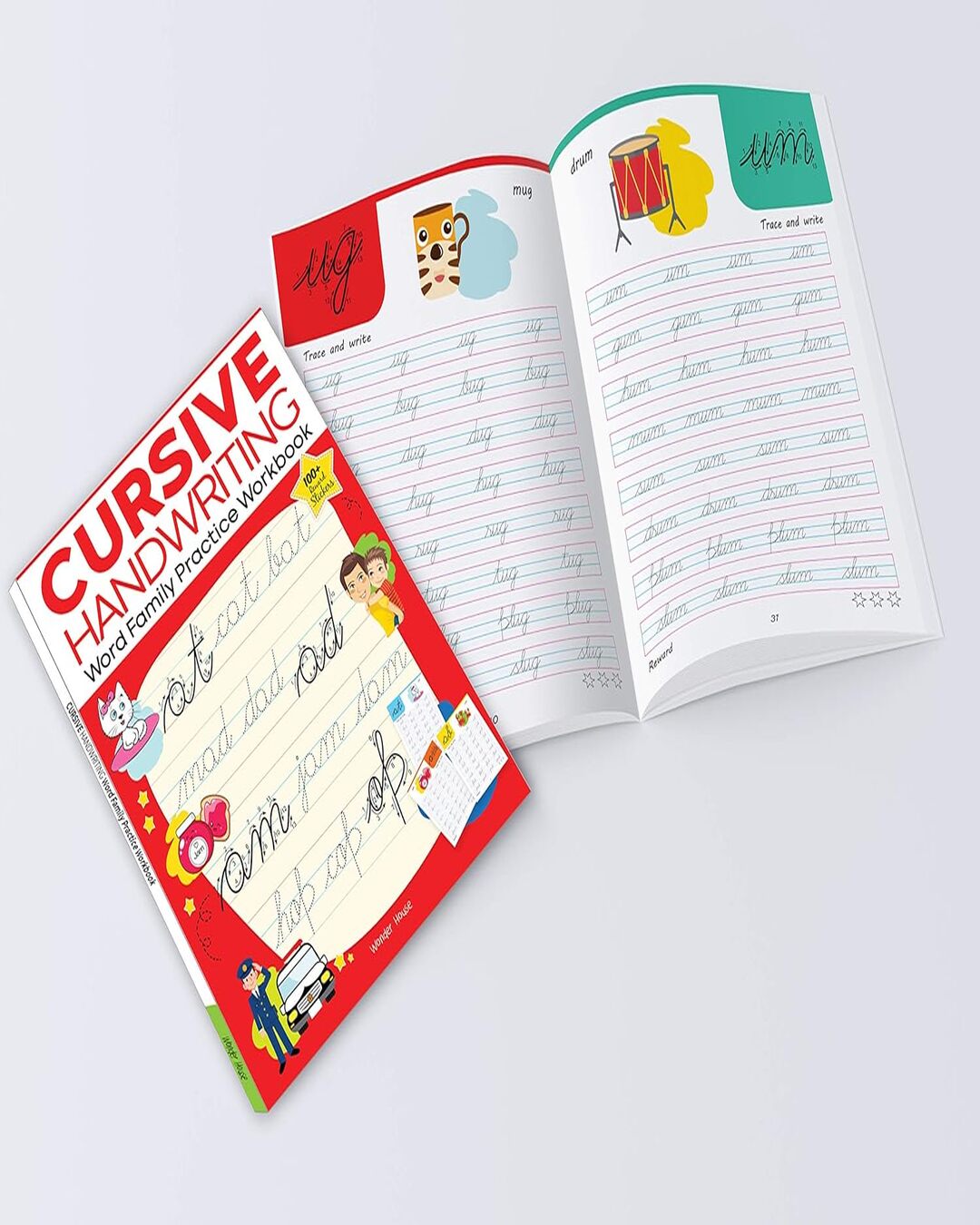 Cursive Handwriting - Small Letters, Capital Letters, Joining Letters and Word Family : Level 1 Prac by Wonder House Books [Paperback] - versoz.com