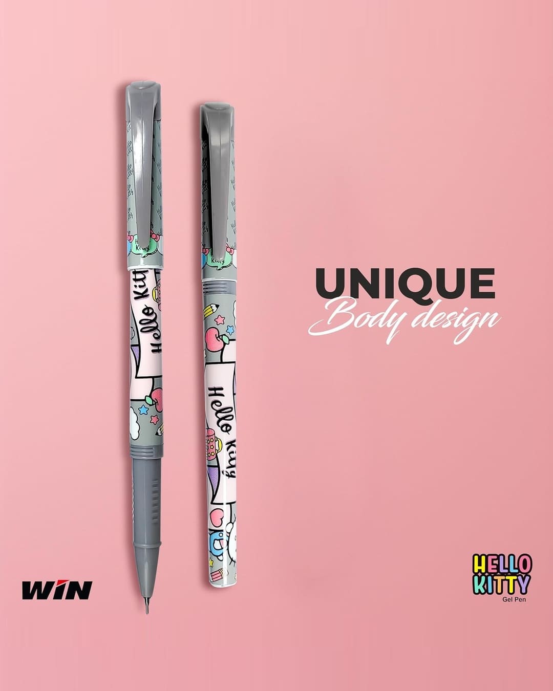 Win Hello Kitty | Gel Pen | Blue | 1 Pen - versoz.com