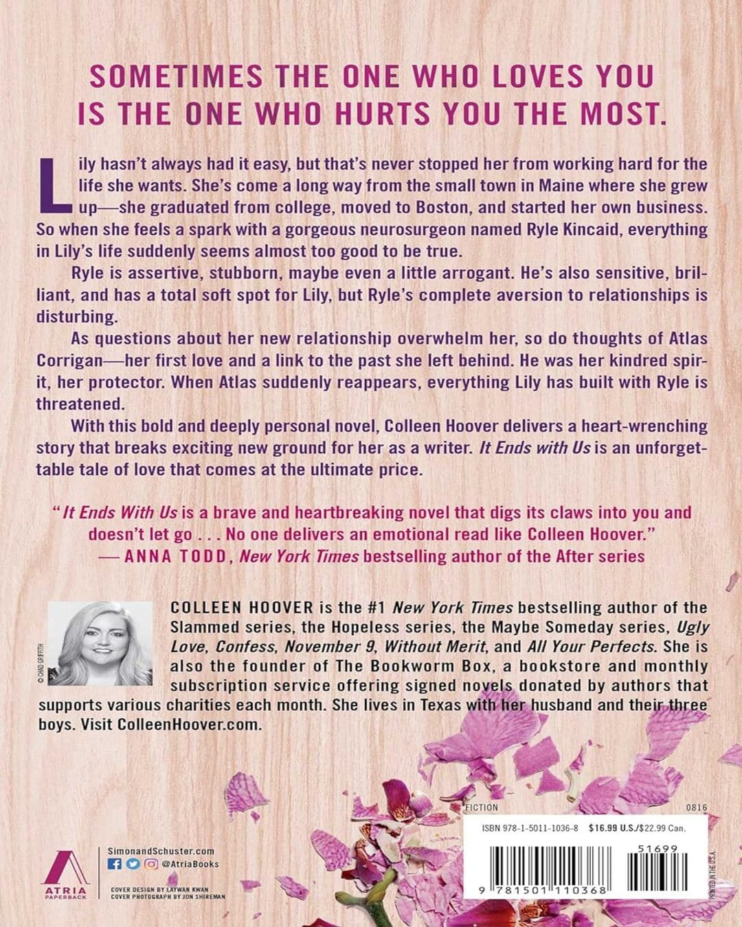 It Ends with Us - A Novel by Colleen Hoover [Paperback] - versoz.com
