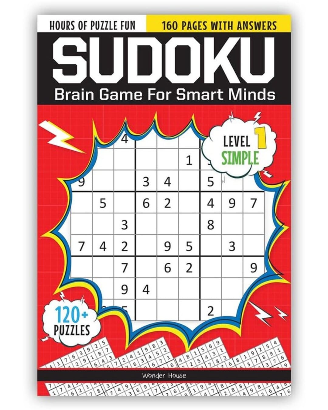 Sudoku : Brain Games for Smart Minds : Level 1 Simple by Wonder House Books [Paperback] - versoz.com