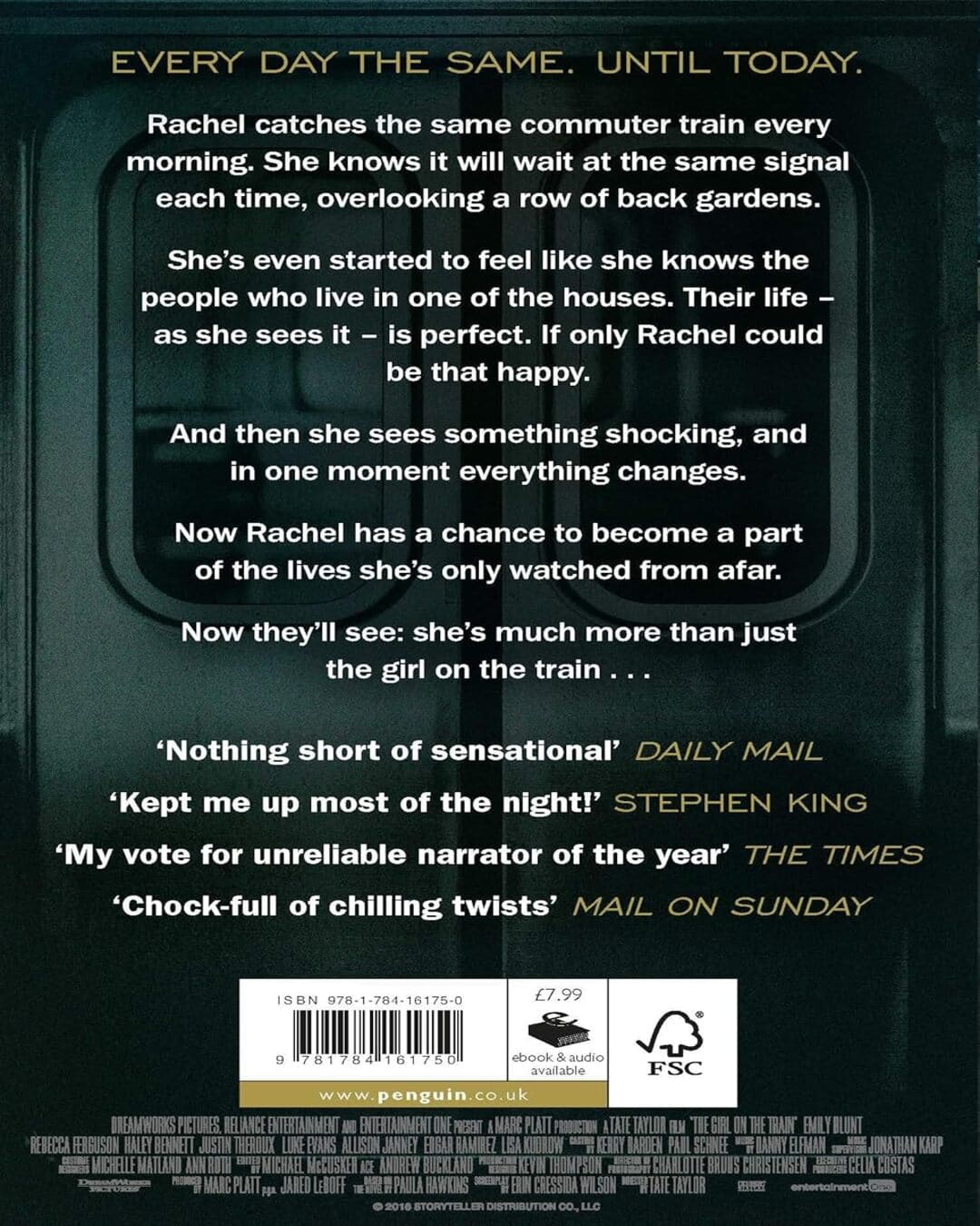 The Girl on the Train by Paula Hawkins [Paperback] - versoz.com