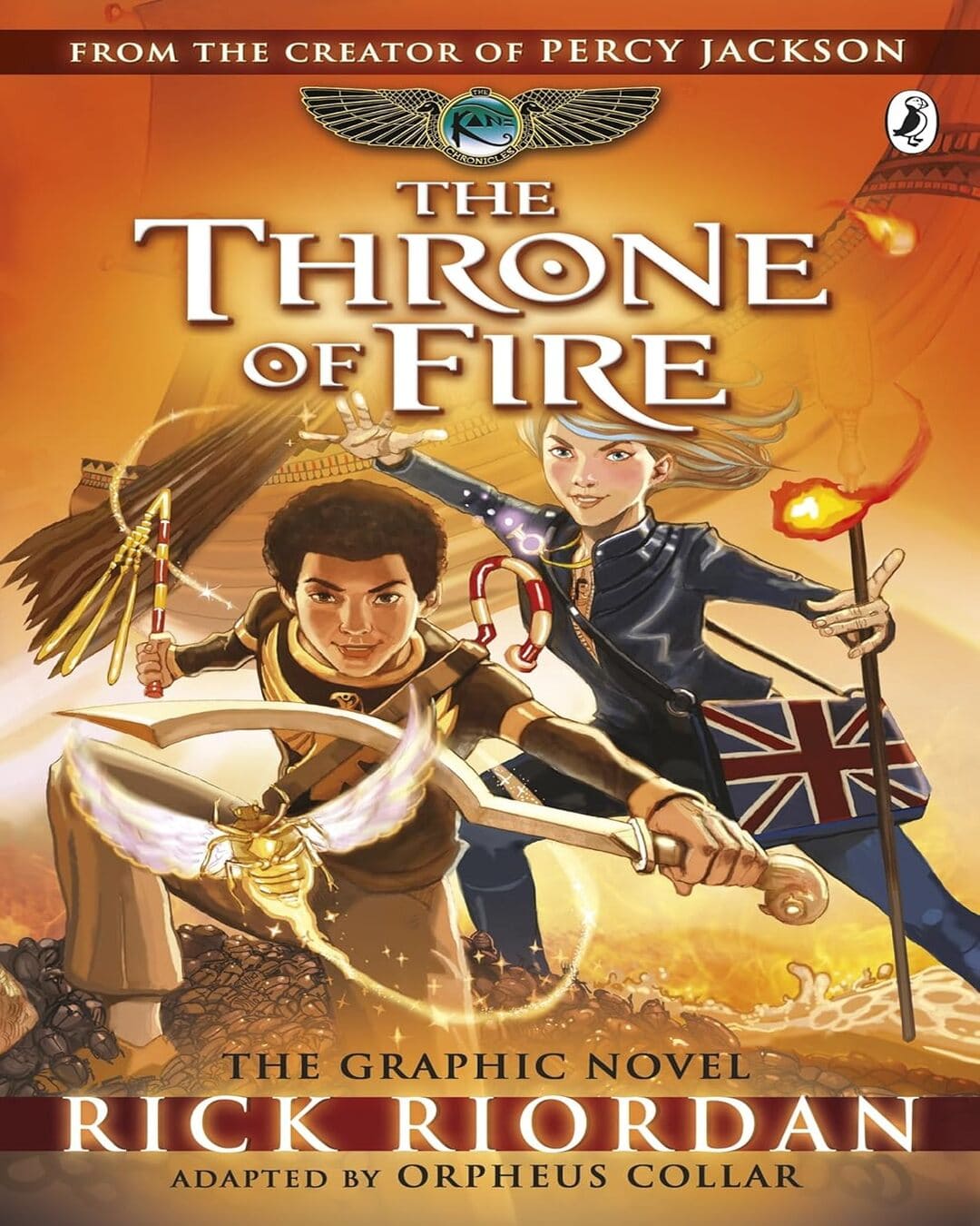 The Throne Of Fire: The Graphic Novel (The Kane Chronicles ) by Riordan Rick [Paperback] - versoz.com