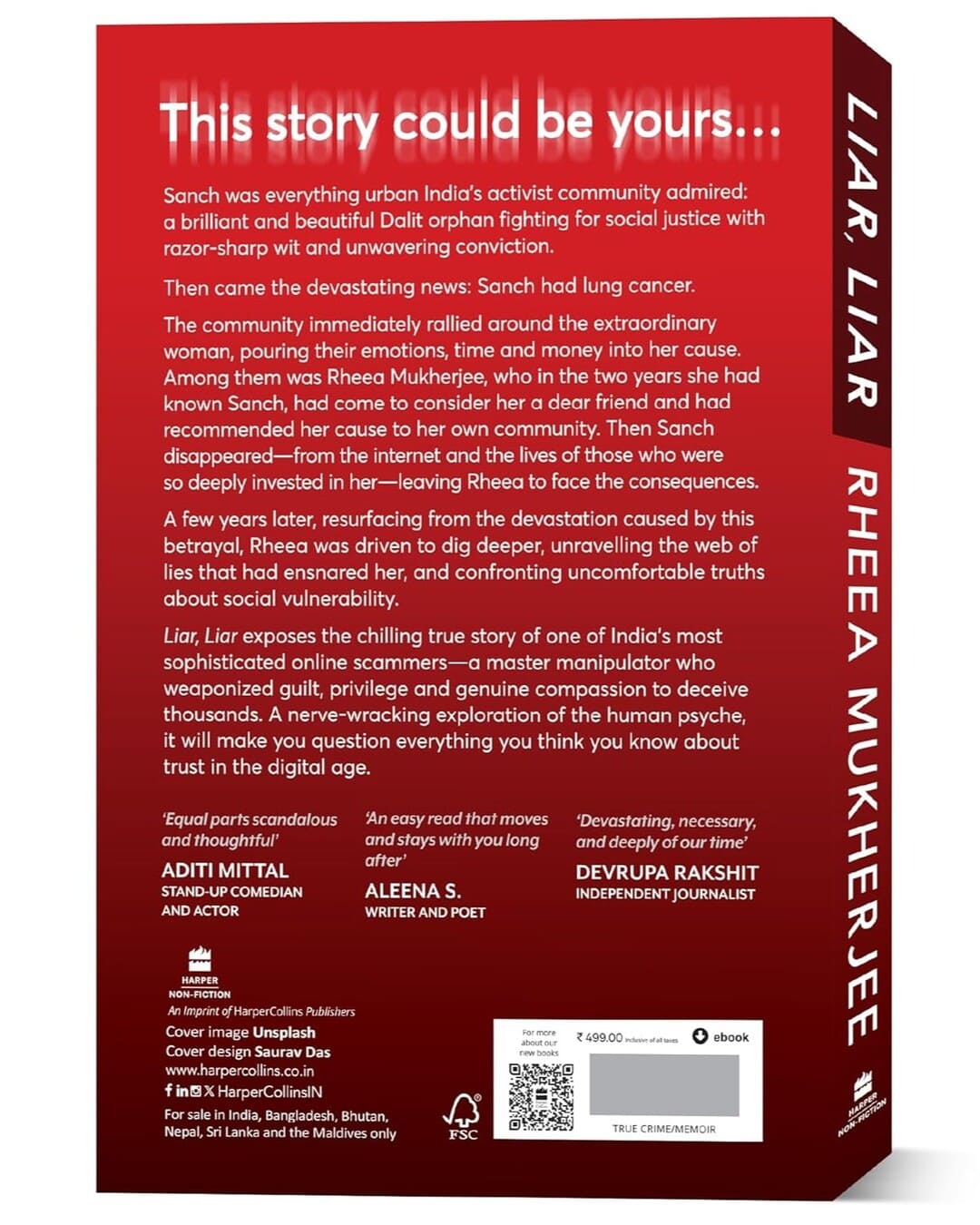 Liar, Liar by Rheea Mukherjee [Paperback]