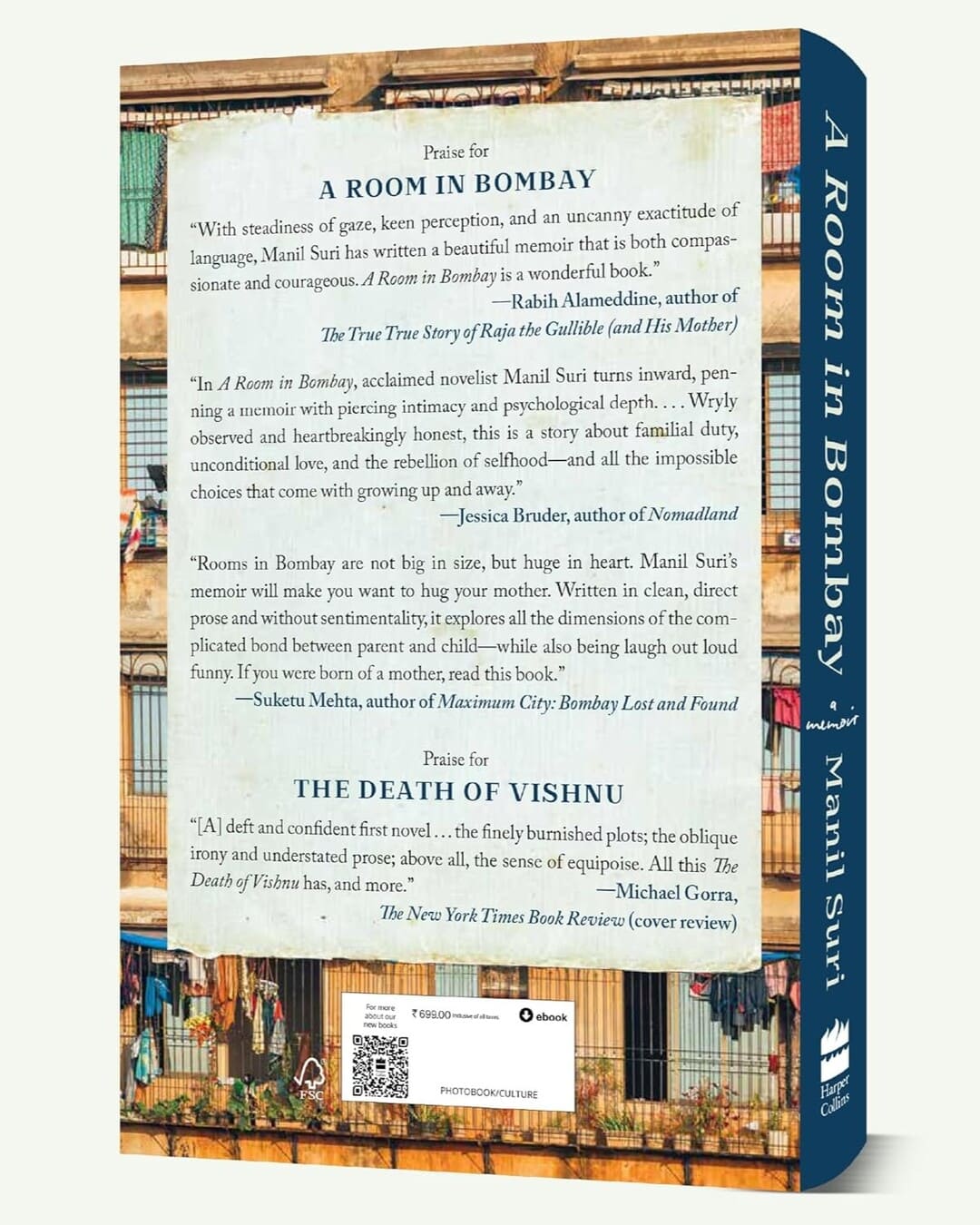 A Room In Bombay : A Memoir by Manil Suri [Paperback]