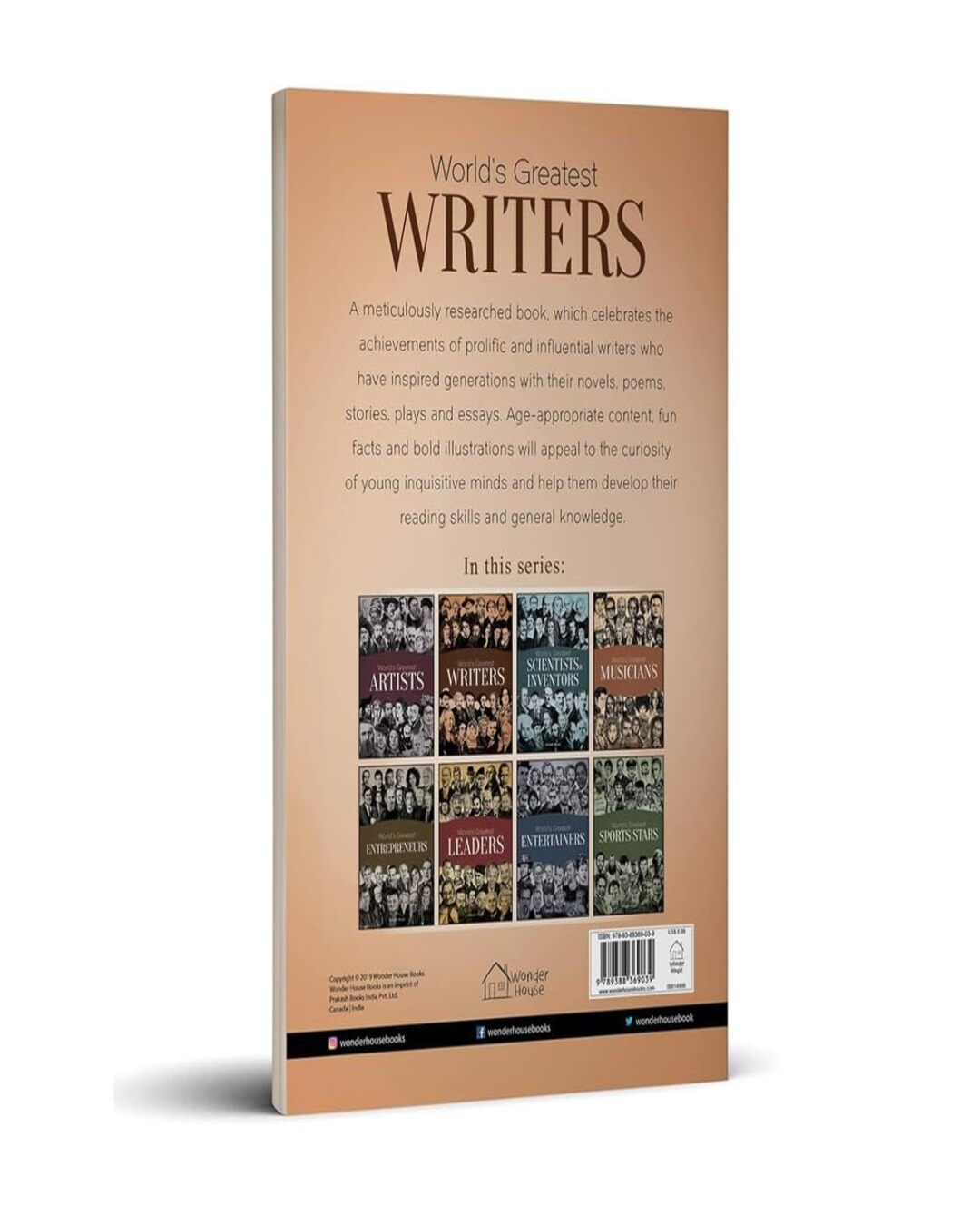Worlds Greatest Writers : Biographies of Inspirational Personalities For Kids by Wonder House Books [Paperback] - versoz.com