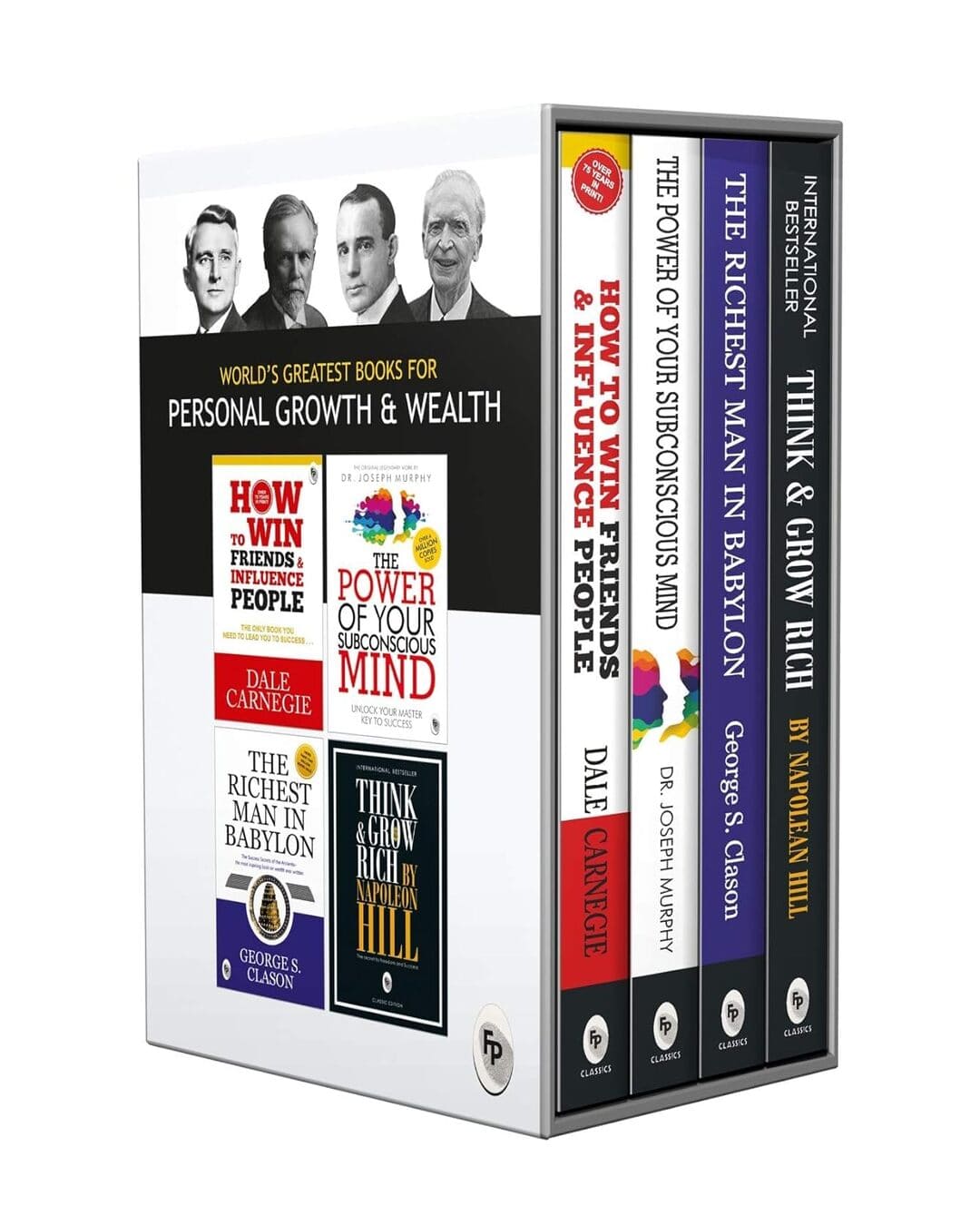 Worldâ€™s Greatest Books For Personal Growth & Wealth (Set of 4 Books) : Perfect Motivational Gift Set [Paperback] - versoz.com