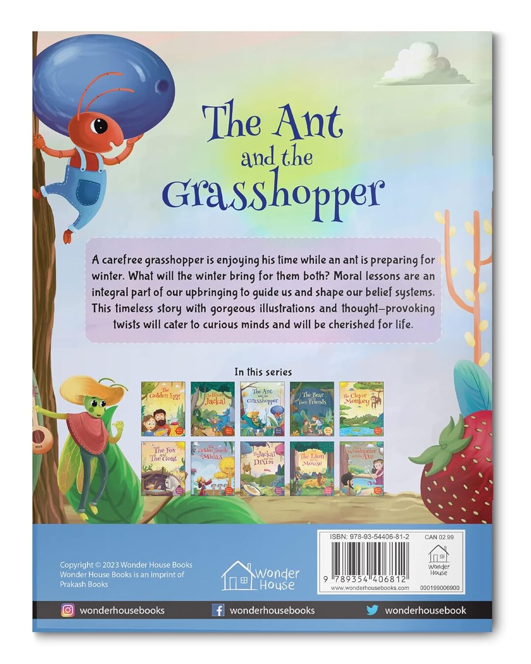 The Ant and the Grasshopper - Illustrated Moral Story For Children by Wonder House Books - versoz.com