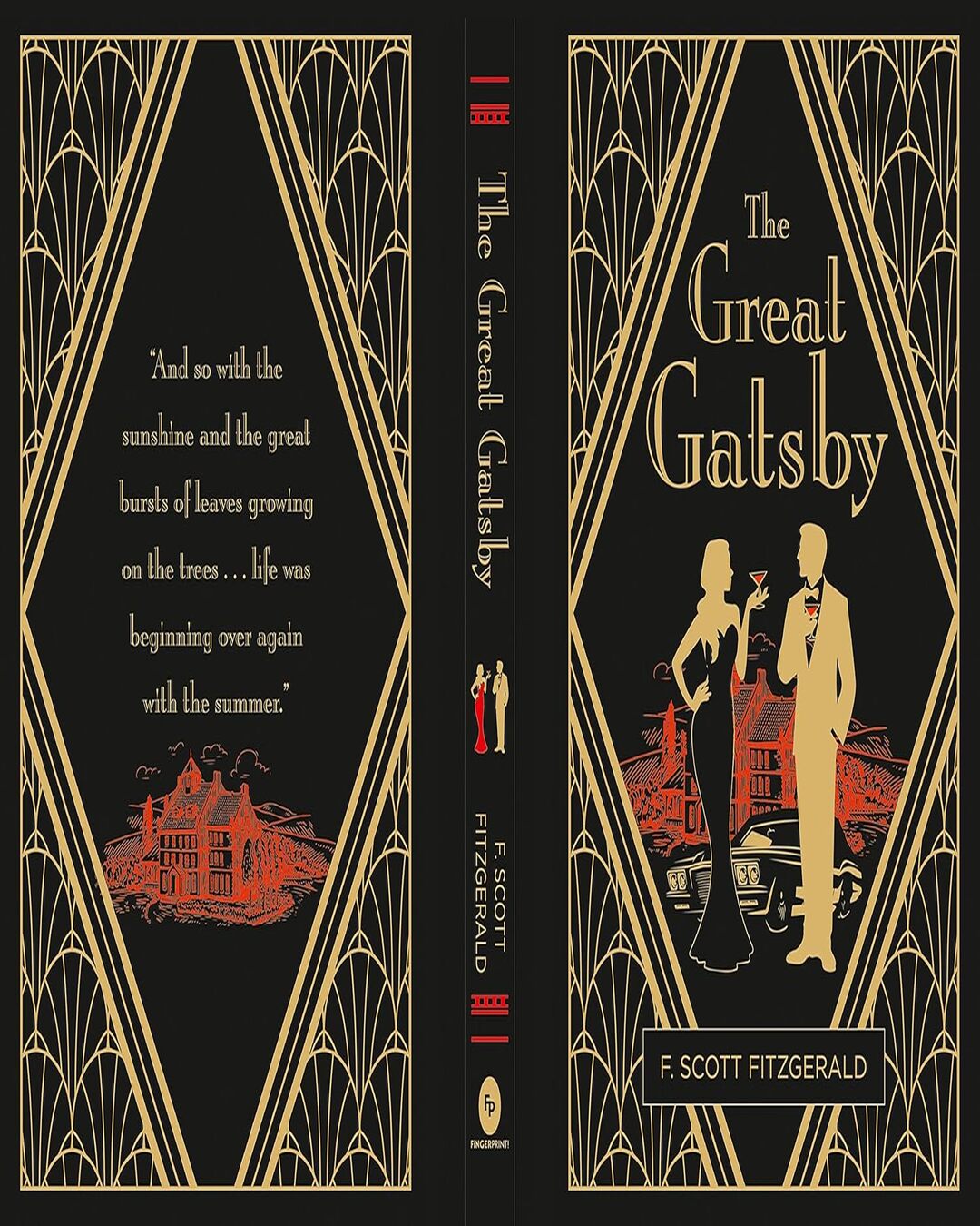 The Great Gatsby (Deluxe Hardbound Edition) by F. Scott Fitzgerald [Hardcover] - versoz.com