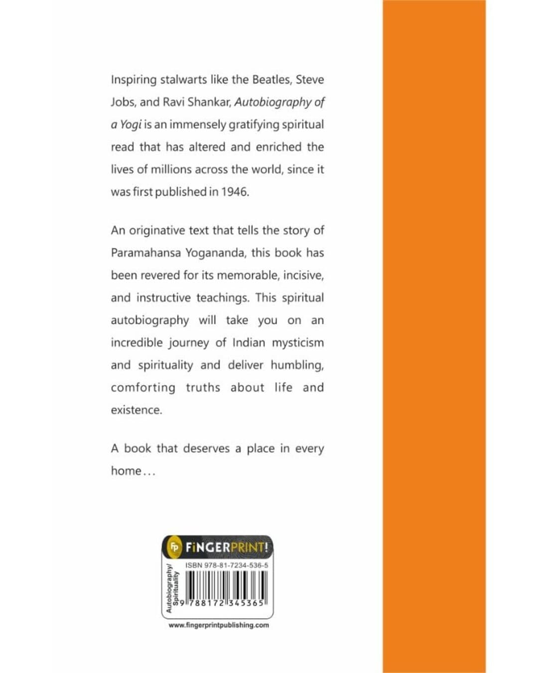 Autobiography of a Yogi by Paramahansa Yogananda [Paperback] - versoz.com