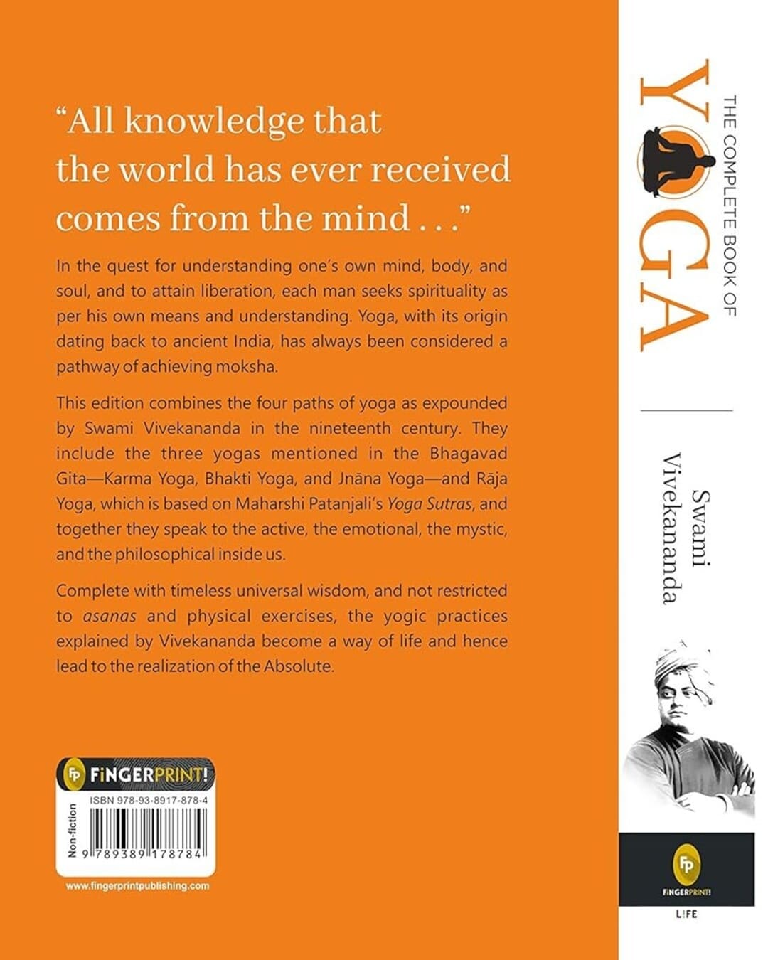 The Complete Book of Yoga: Karma Yoga, Bhakti Yoga, Raja Yoga, Jnana Yoga by Swami Vivekananda [Paperback] - versoz.com