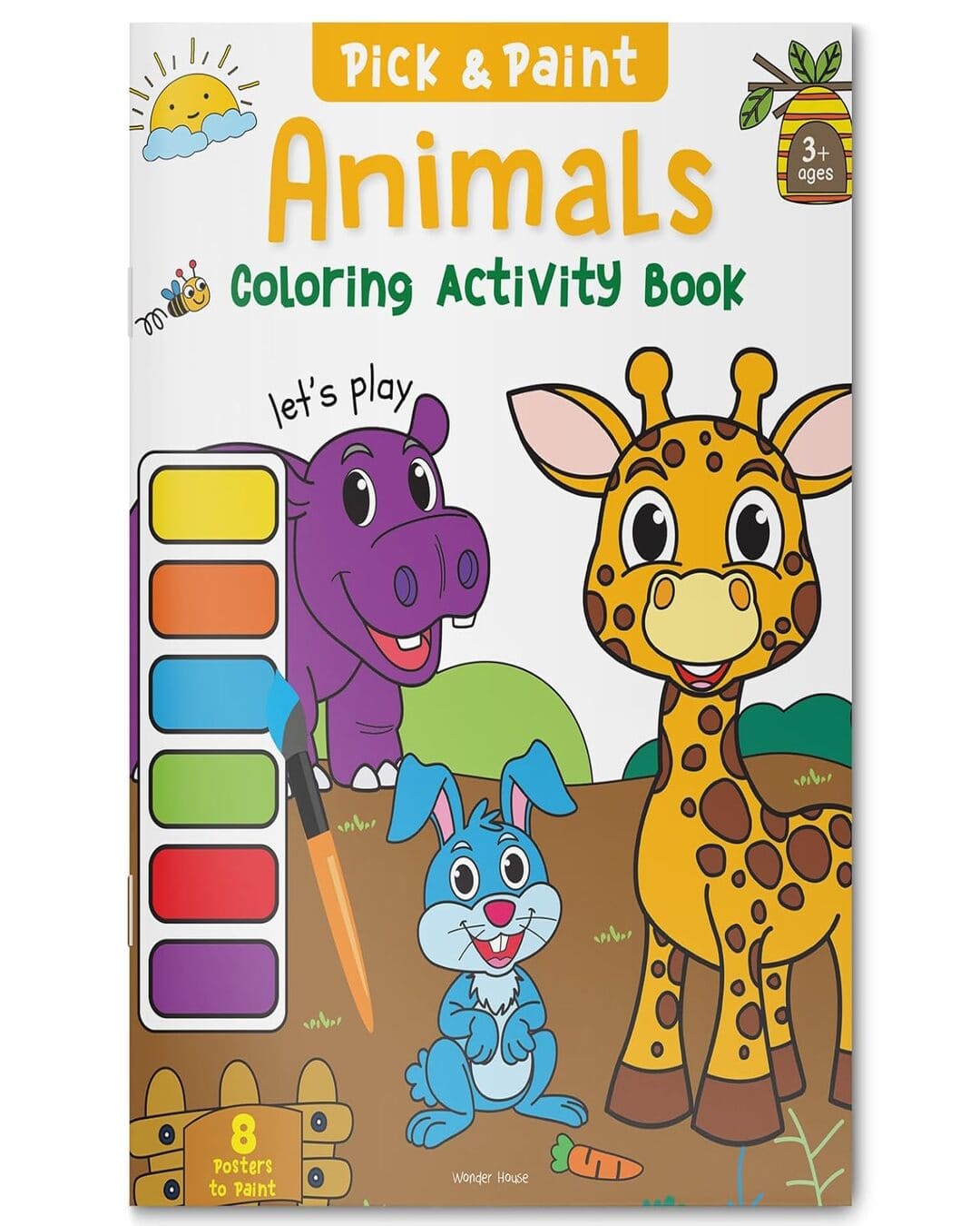 Pick and Paint Coloring Activity Book For Kids: Animals by Wonder House Books [Paperback] - versoz.com