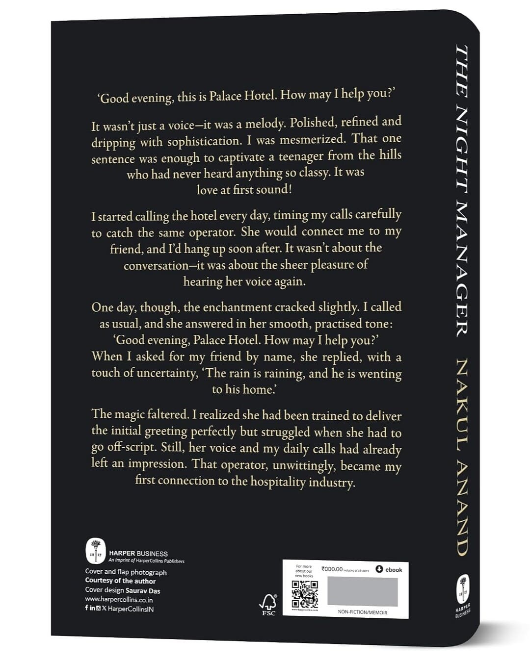 The Night Manager : Memoirs of a Hospitality Student by Nakul Anand [Hardcover]